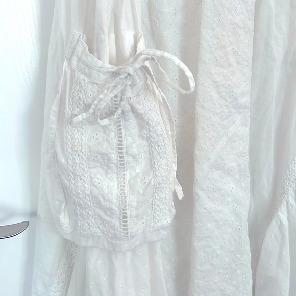 %100 linen White Summer Dress☀️🌈 - Picture 4 of 10